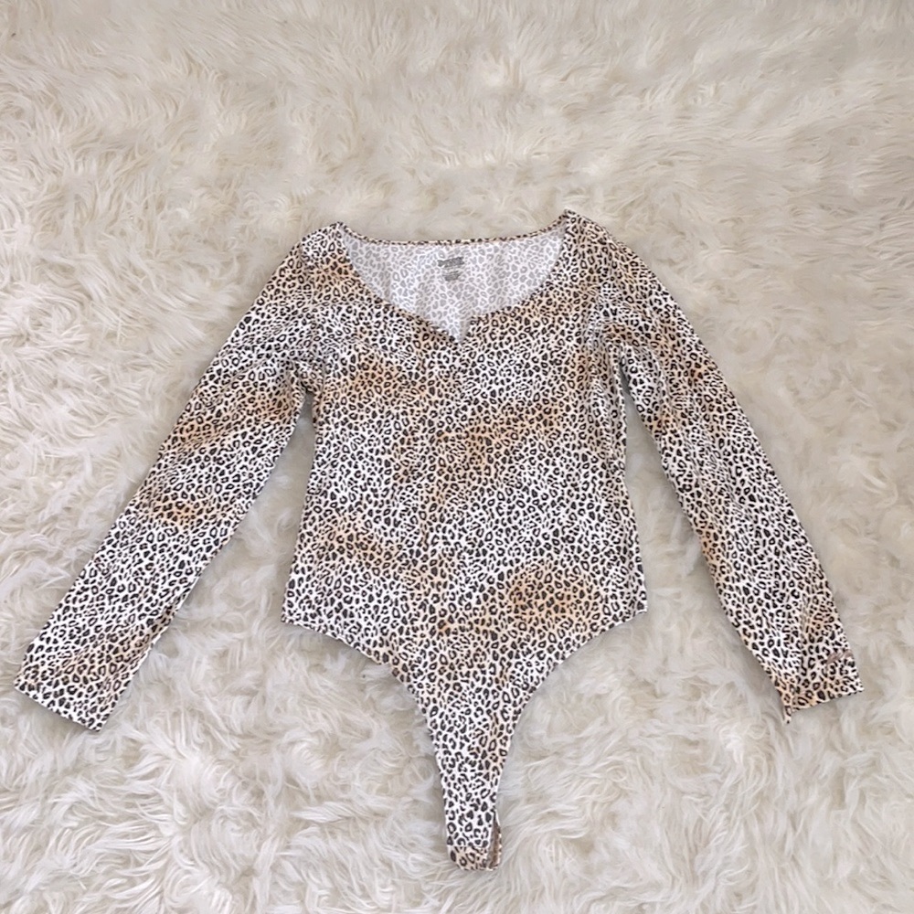 New Pink Victoria Secret Bodysuit Size L.